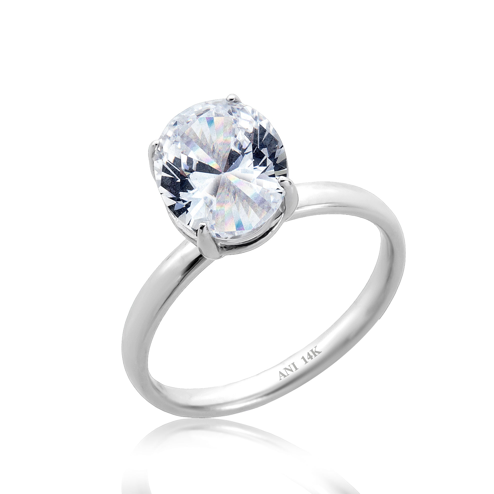 14 Ayar Altın Oval Elegance Yüzük