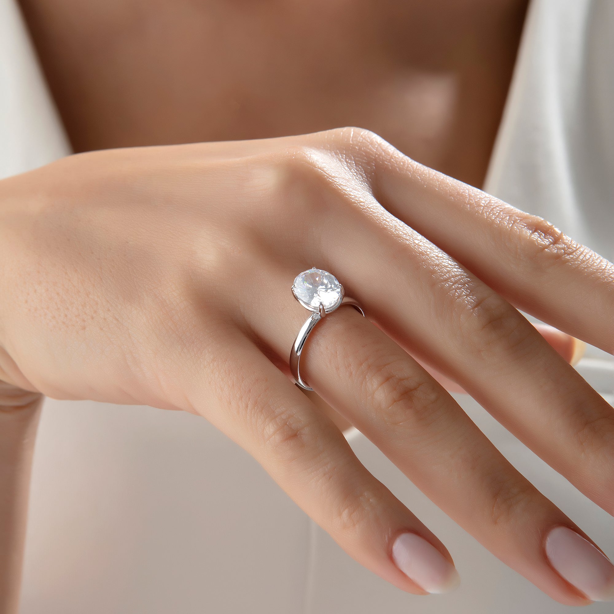 14 Ayar Altın Oval Elegance Yüzük