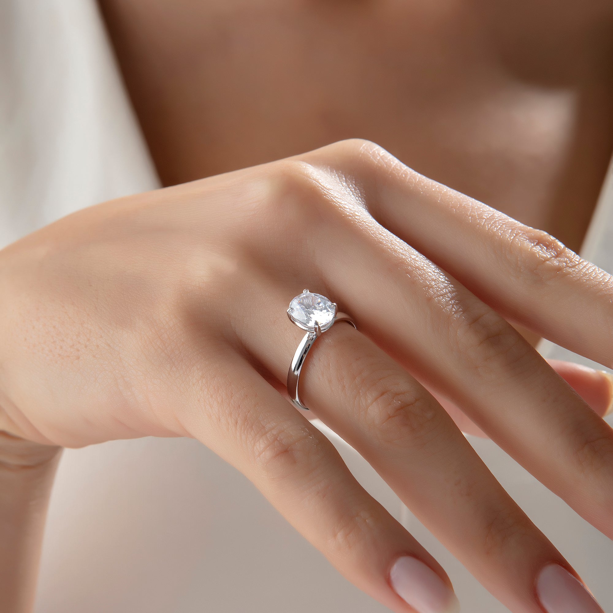 14 Ayar Altın Oval Elegance Yüzük