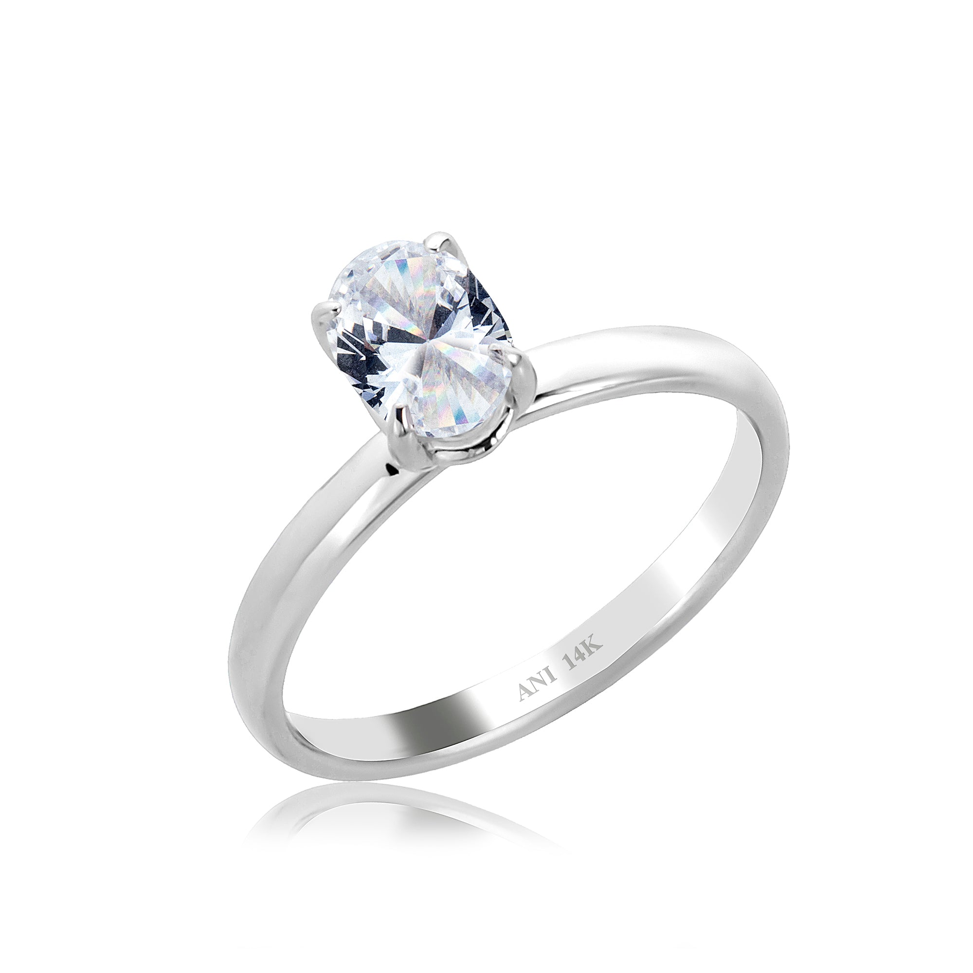 14 Ayar Altın Oval Elegance Yüzük