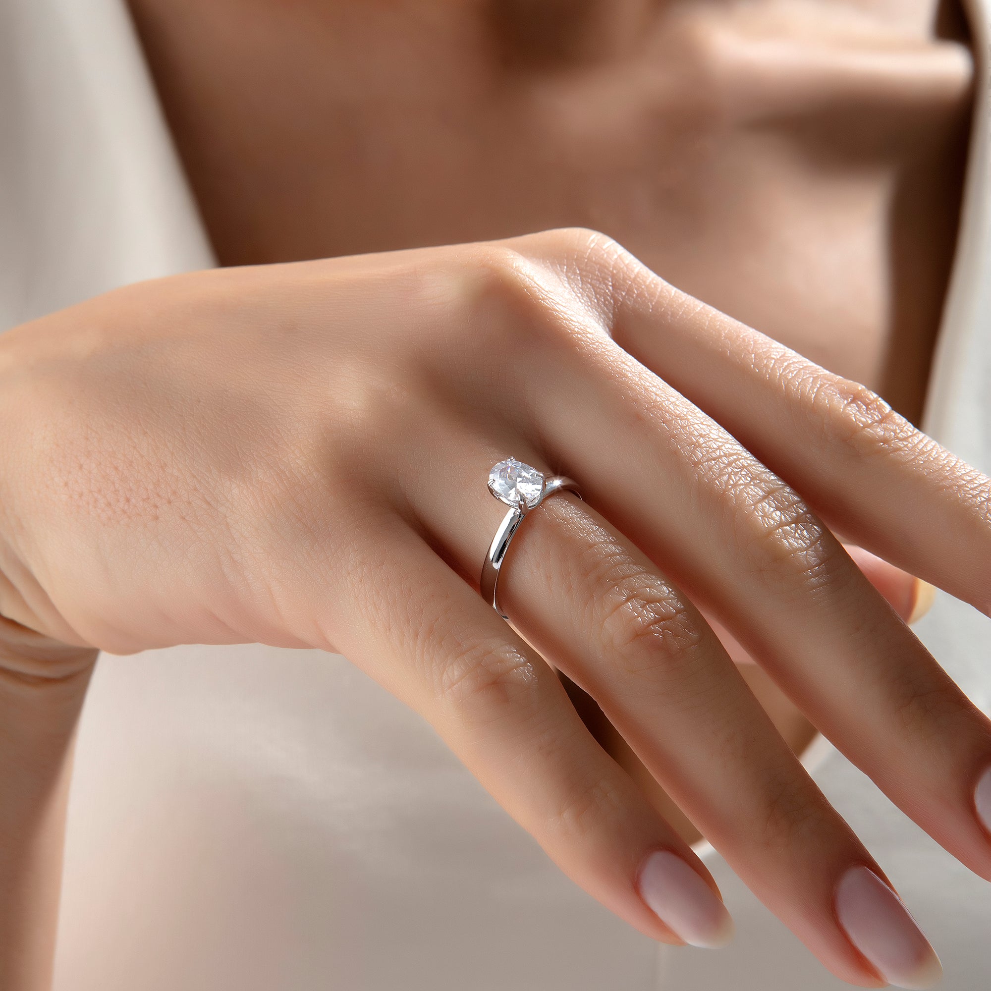 14 Ayar Altın Oval Elegance Yüzük