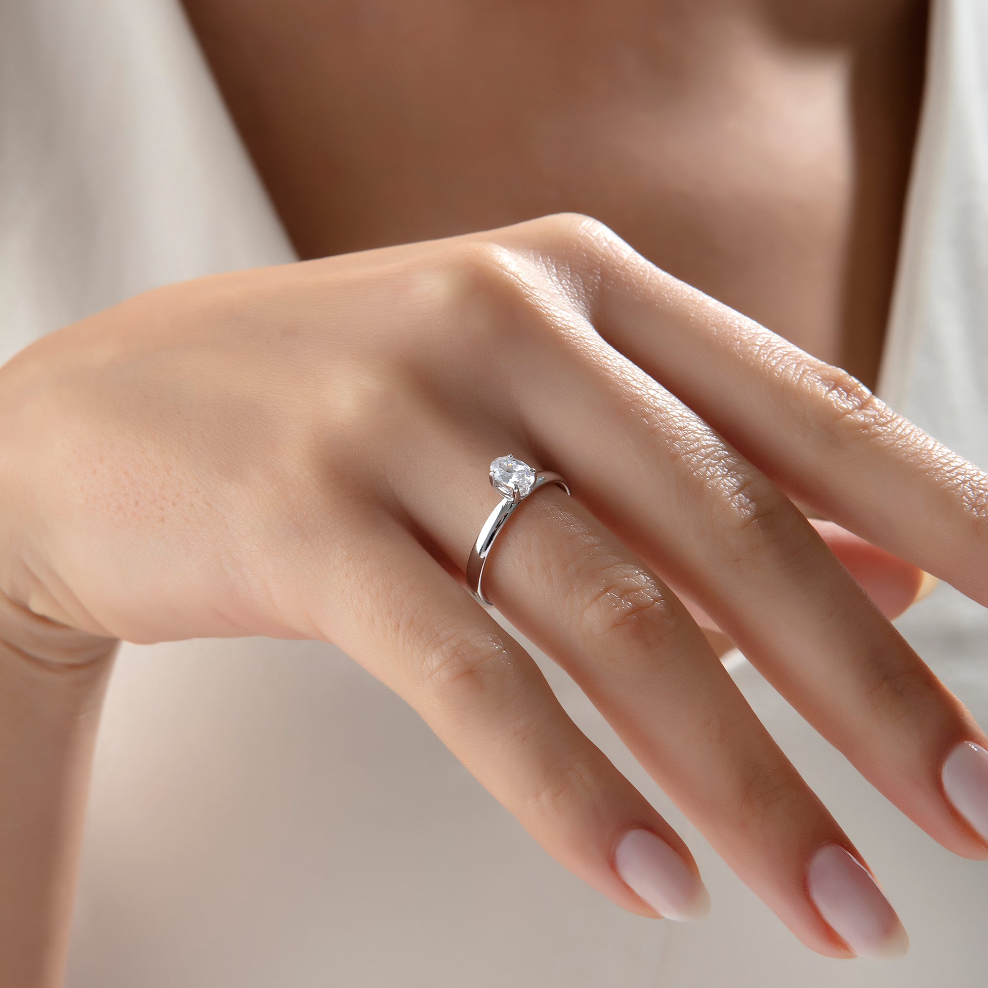 14 Ayar Altın Oval Elegance Yüzük