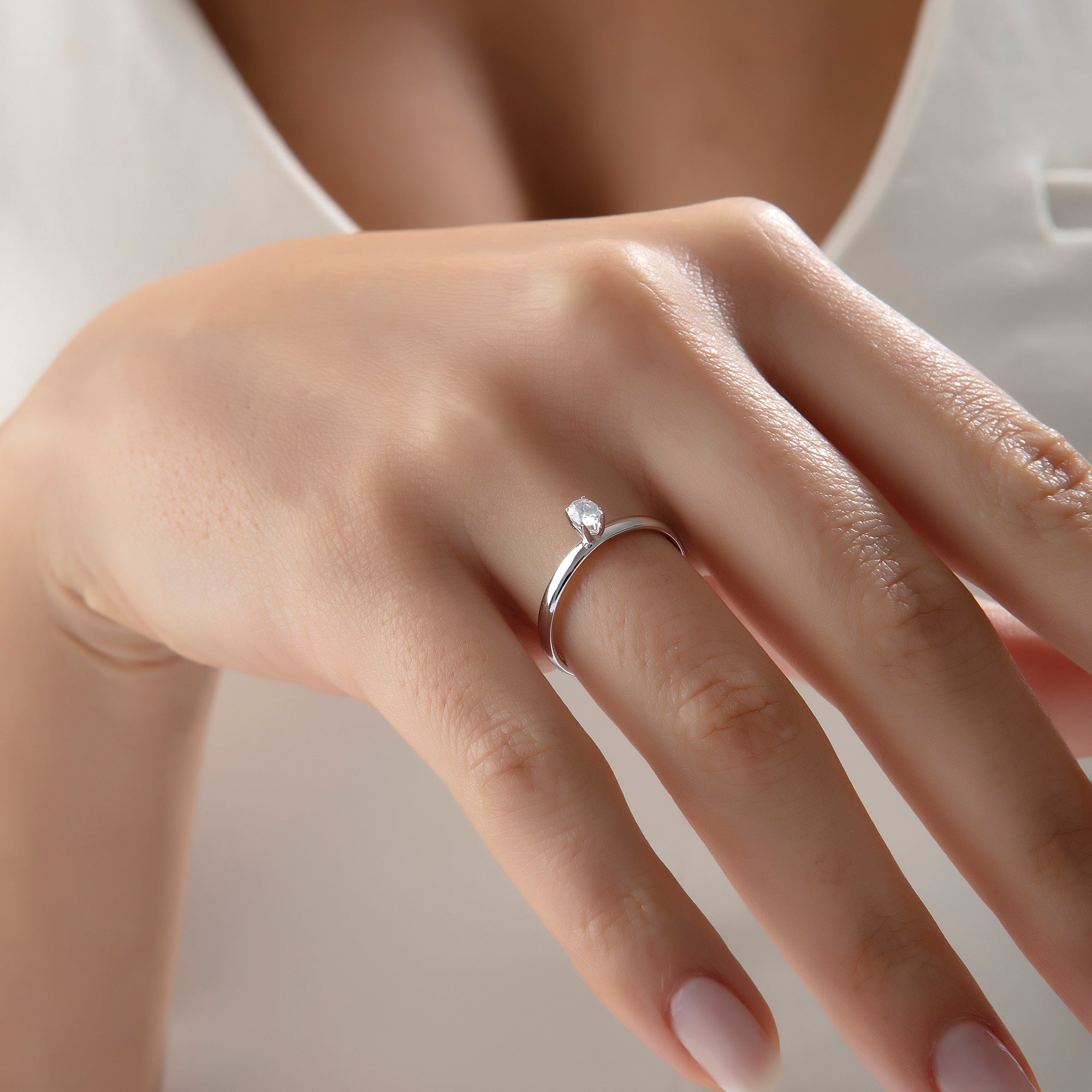 14 Ayar Altın Oval Elegance Yüzük