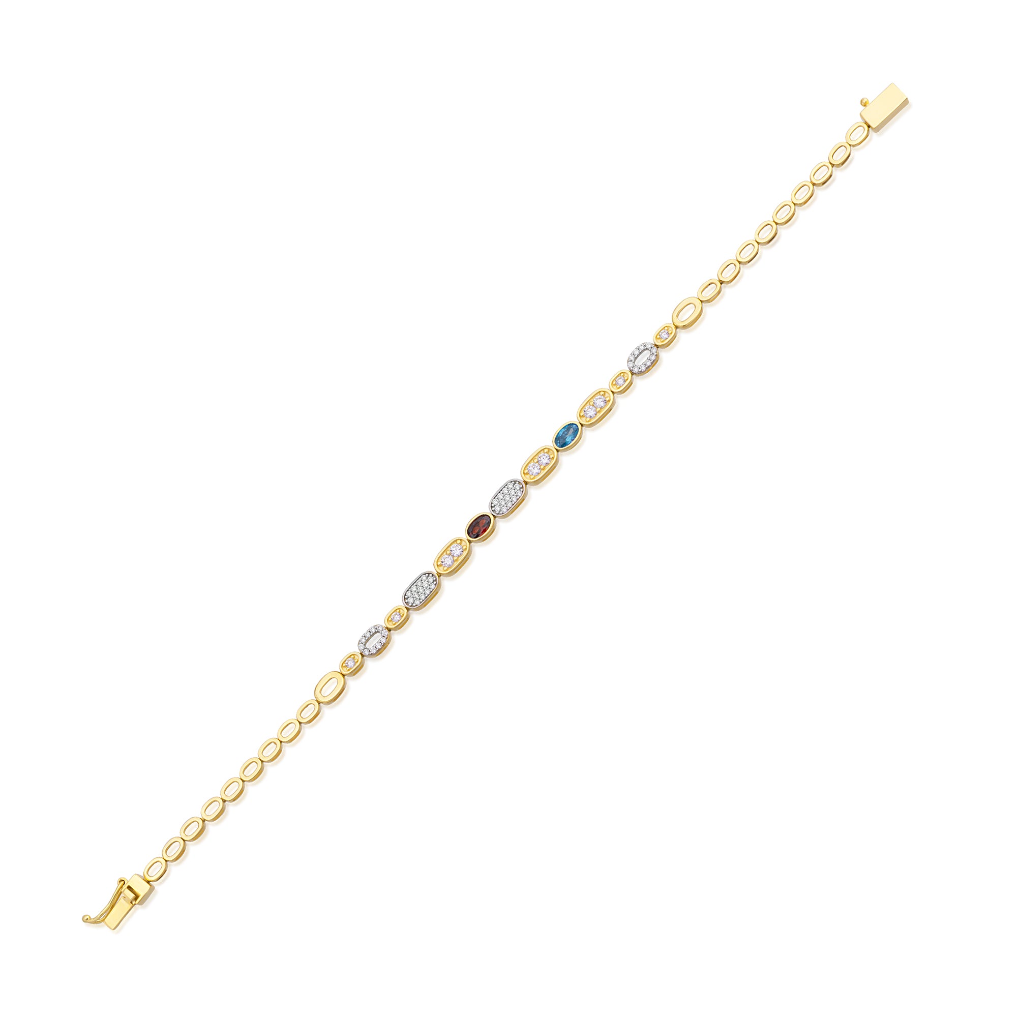 14 Ayar Altın Tasarım Mosaic Elegance Bileklik