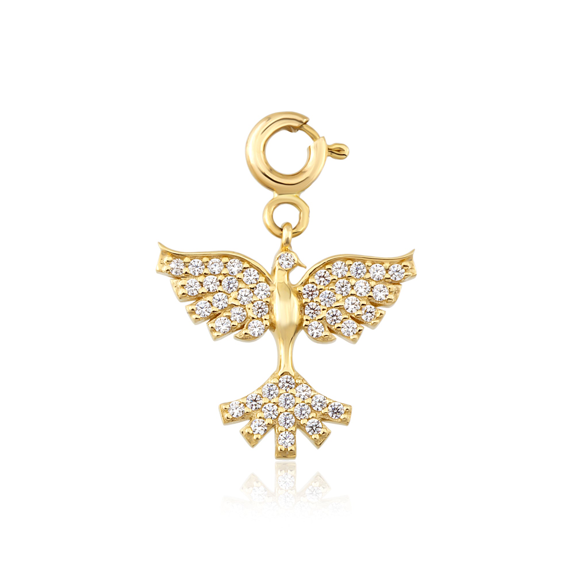 14 Ayar Altın Anka Kuşu Charm