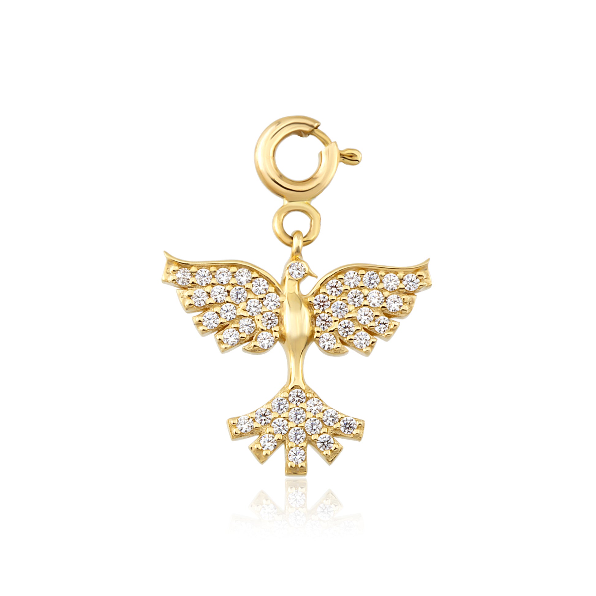 14 Ayar Altın Anka Kuşu Charm